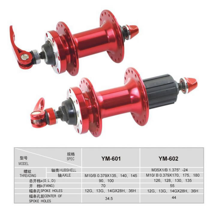 Bicycle Hub YM-601/602